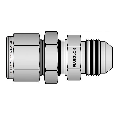 An Bulkhead Male Connector 37° JIC